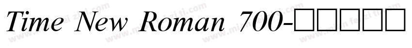 Time New Roman 700字体转换